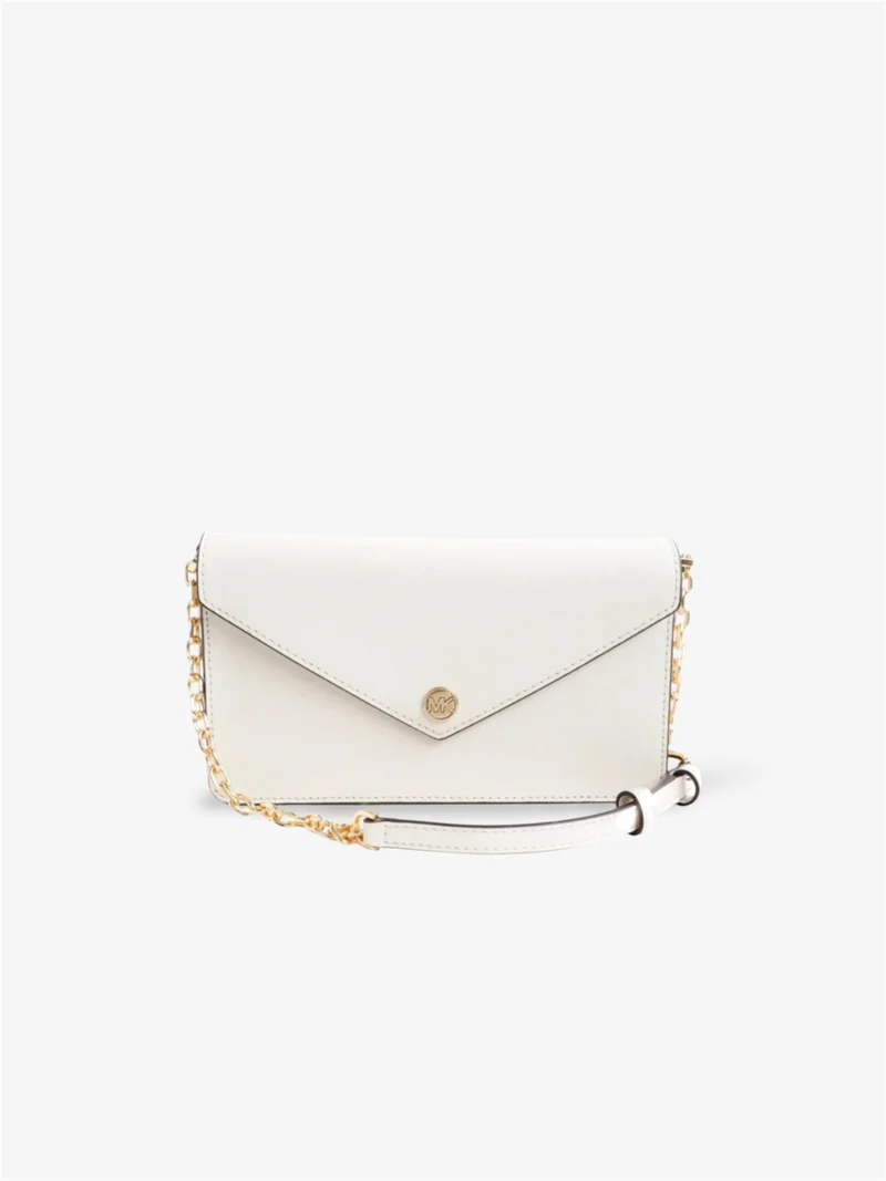 Michael Kors Jet Set Umhängetasche clutch optic white