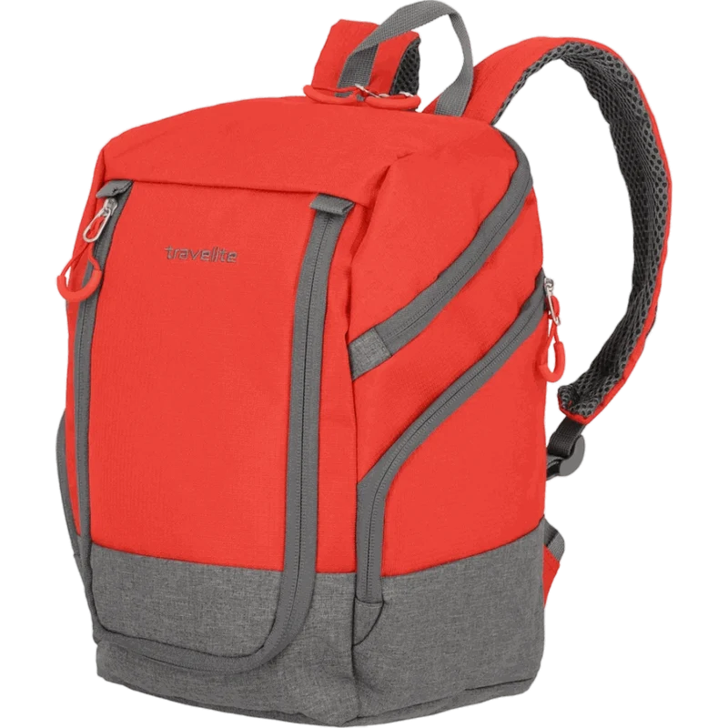 Travelite Basics Rucksack 35 cm -Rot/grau