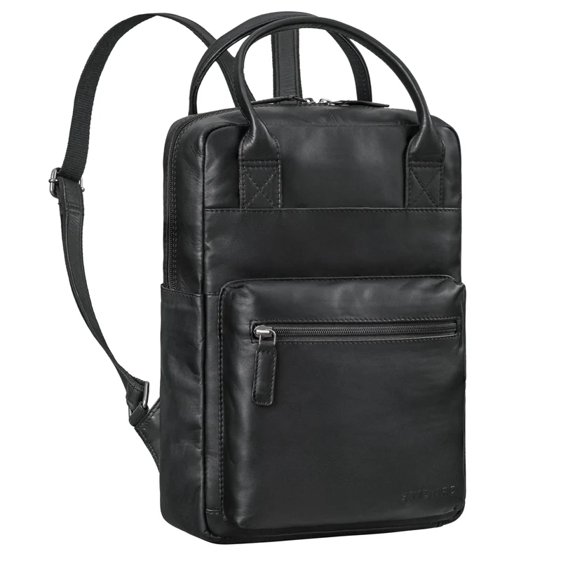 "Tima" Eleganter Damen Rucksack Leder Klein Für Laptop 13 13,3 Zoll