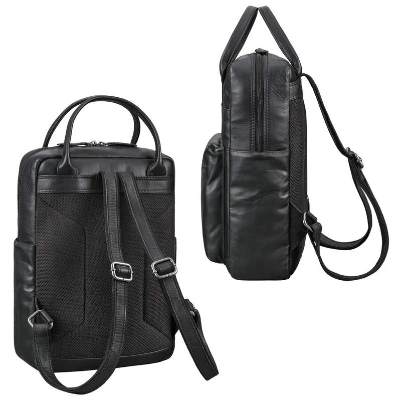 "Tima" Eleganter Damen Rucksack Leder Klein Für Laptop 13 13,3 Zoll