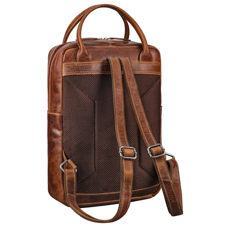 "Tima" Eleganter Damen Rucksack Leder Klein Für Laptop 13 13,3 Zoll