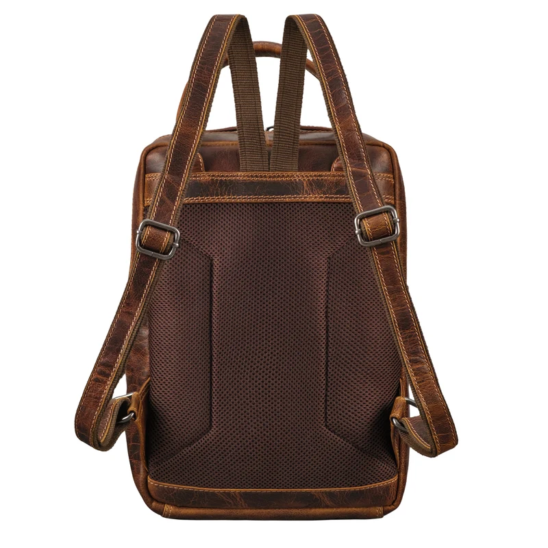 "Tima" Eleganter Damen Rucksack Leder Klein Für Laptop 13 13,3 Zoll