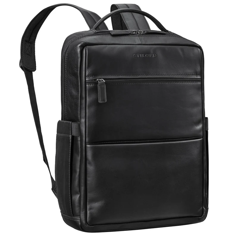 "Nordico" Businessrucksack Herren Groß Leder - Laptopfach 16 Zoll