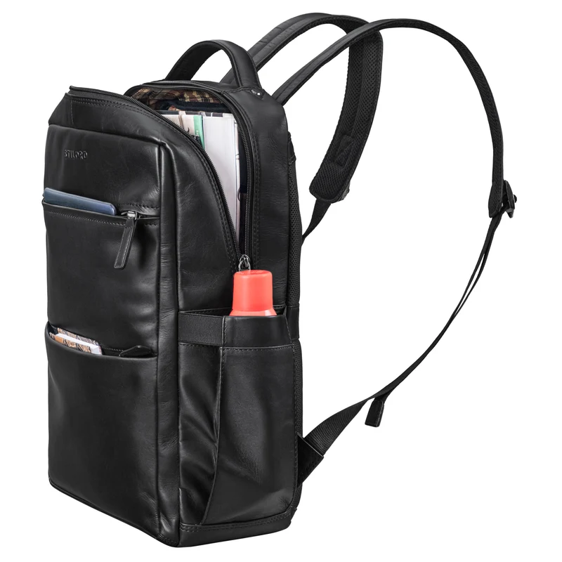 "Nordico" Businessrucksack Herren Groß Leder - Laptopfach 16 Zoll