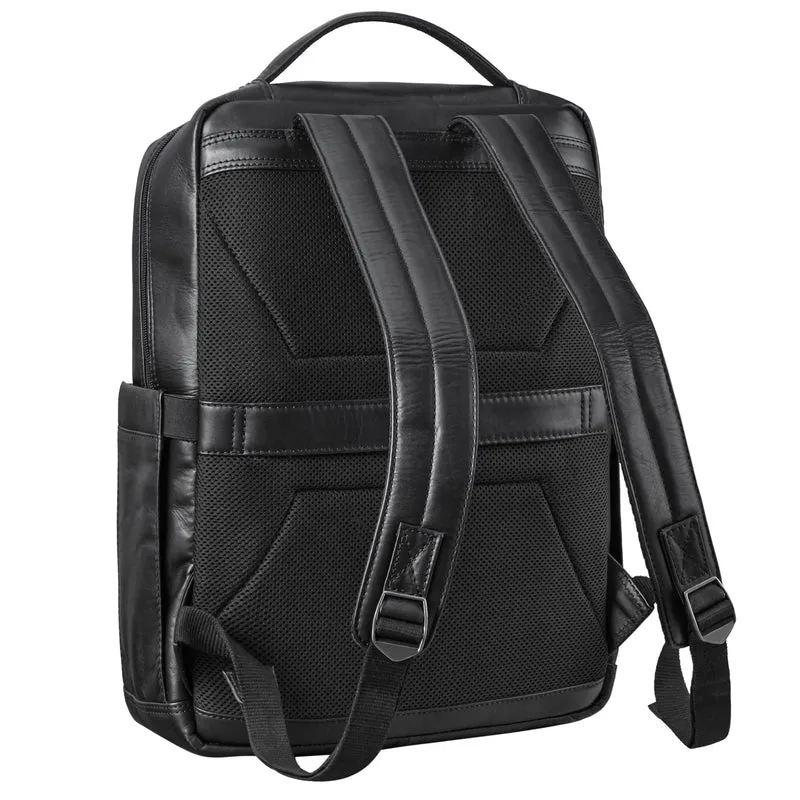 "Nordico" Businessrucksack Herren Groß Leder - Laptopfach 16 Zoll