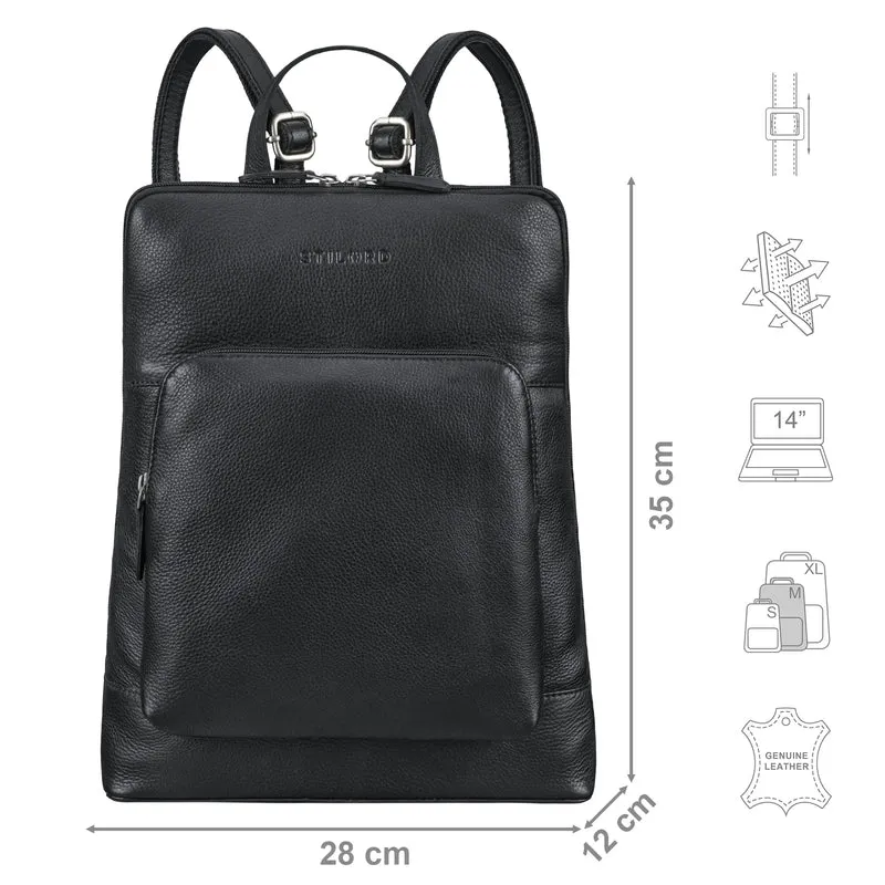 "Celia" Stylisher Leder-Rucksack Damen Echtleder Vintage Mittel-Groß