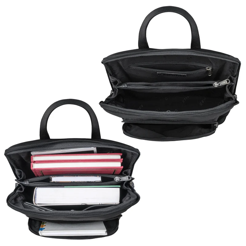 "Celia" Stylisher Leder-Rucksack Damen Echtleder Vintage Mittel-Groß