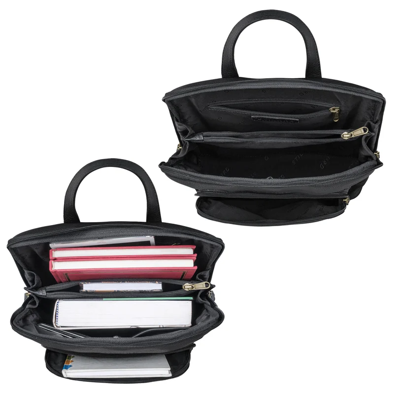 "Celia" Stylisher Leder-Rucksack Damen Echtleder Vintage Mittel-Groß