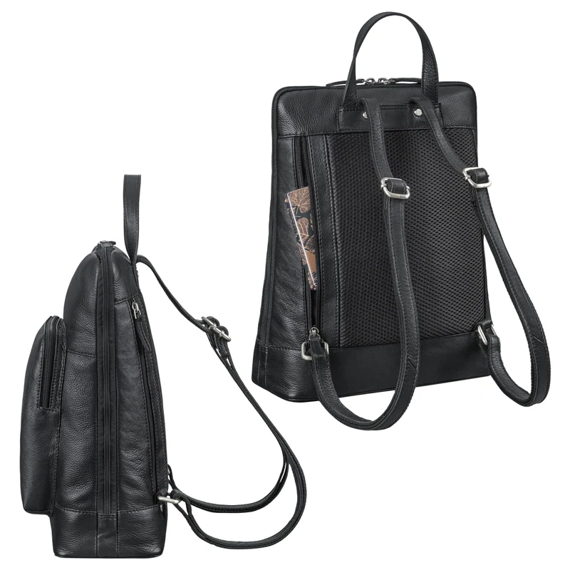"Celia" Stylisher Leder-Rucksack Damen Echtleder Vintage Mittel-Groß