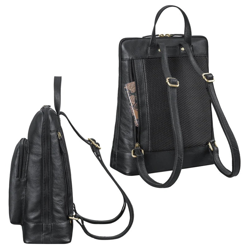 "Celia" Stylisher Leder-Rucksack Damen Echtleder Vintage Mittel-Groß
