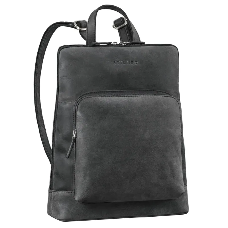"Celia" Stylisher Leder-Rucksack Damen Echtleder Vintage Mittel-Groß