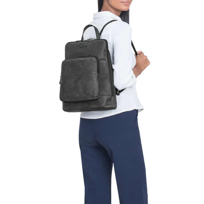 "Celia" Stylisher Leder-Rucksack Damen Echtleder Vintage Mittel-Groß