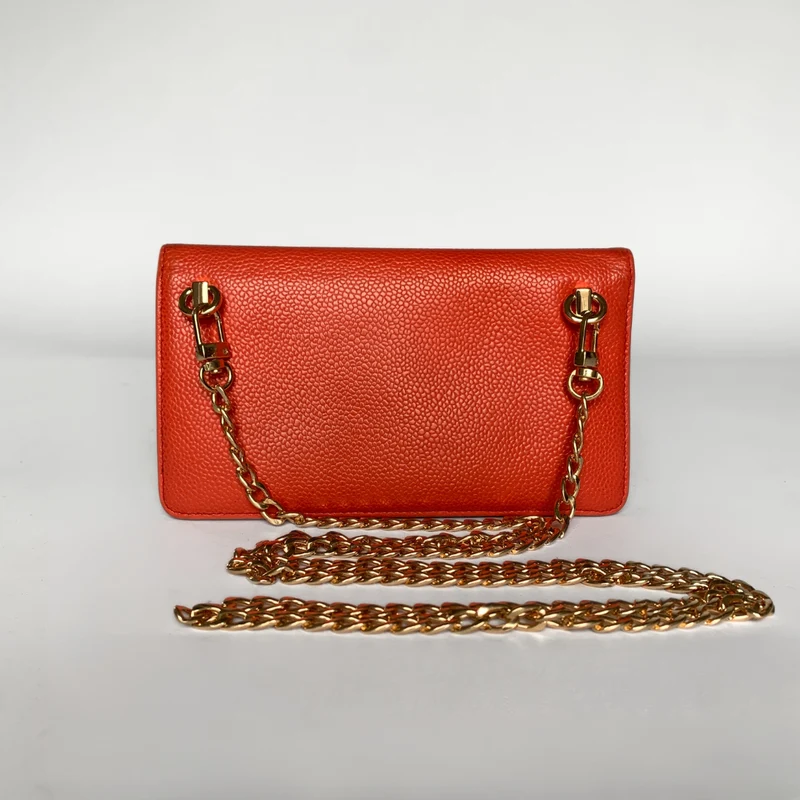 Chanel Portemonnee Groot Kaviaar Leer