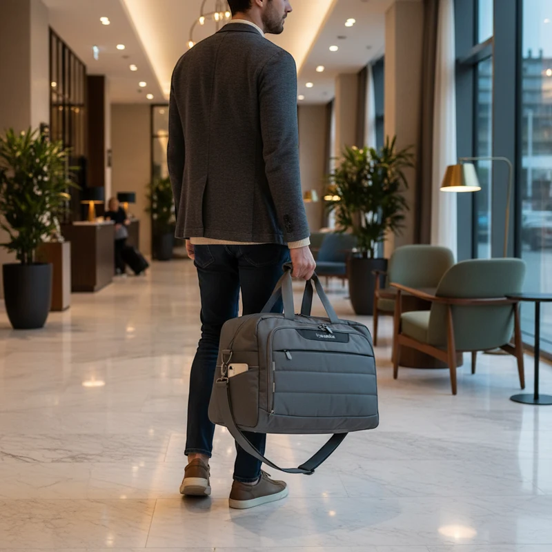 Travelite Skaii Weekender mit Rucksackfunktion 49 cm -Gipfelgrau