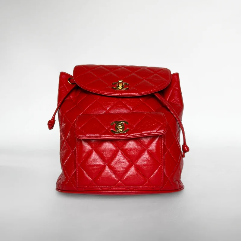 Chanel Duma Rucksack Lammfell Leder