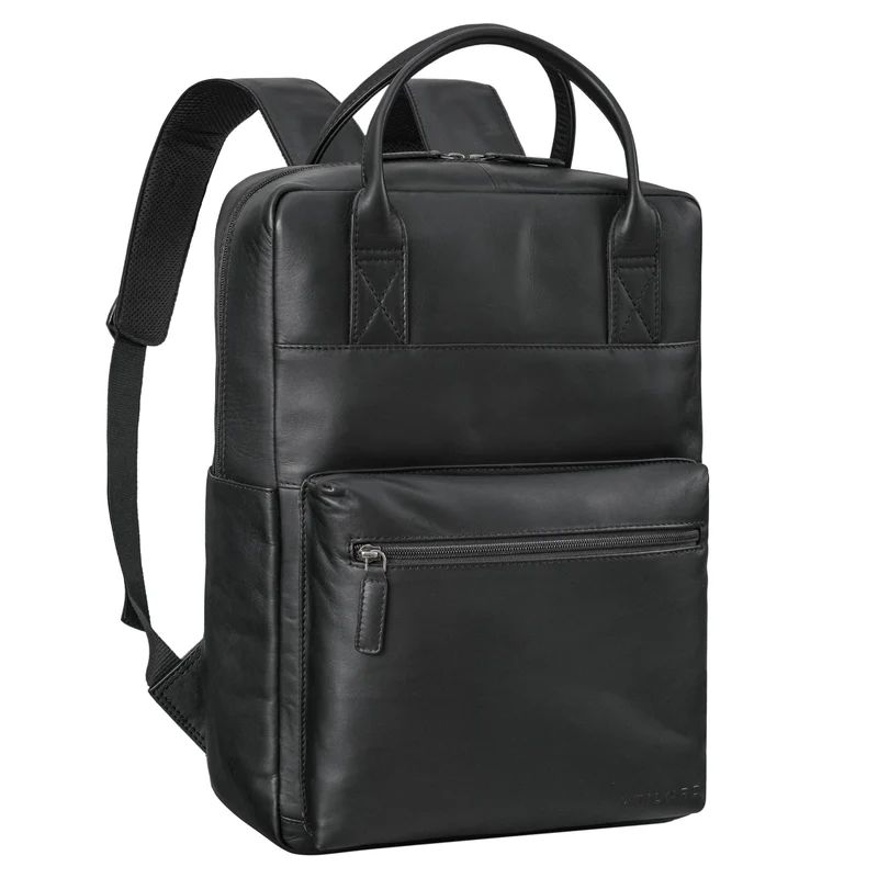 "Topaz" Großer Leder-Rucksack Laptopfach 16 Zoll Herren Damen