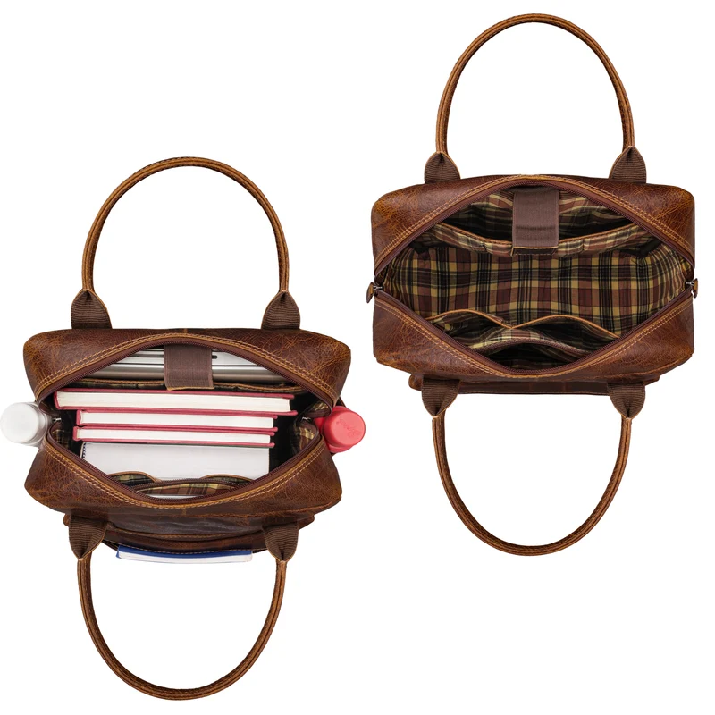 "Topaz" Großer Leder-Rucksack Laptopfach 16 Zoll Herren Damen
