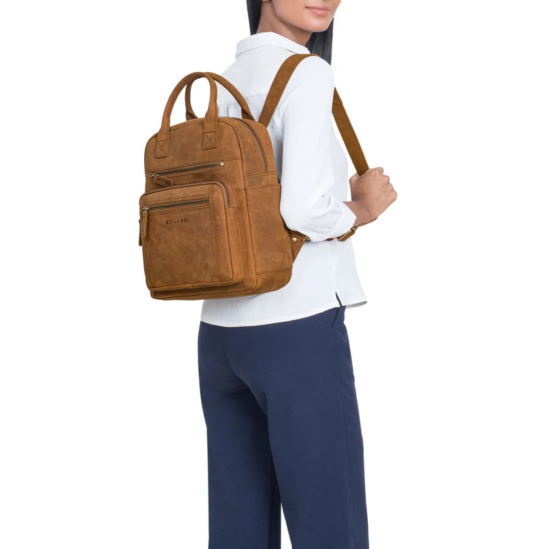 "Zane" Freizeit-Rucksack Damen Leder Mittel-Groß
