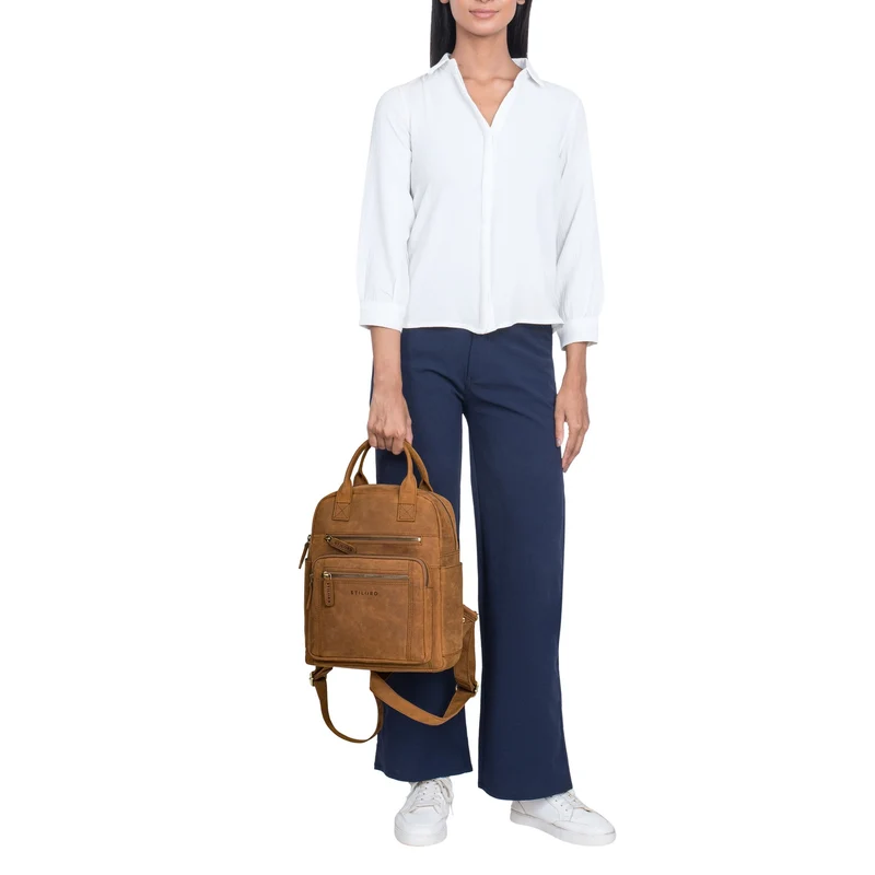 "Zane" Freizeit-Rucksack Damen Leder Mittel-Groß