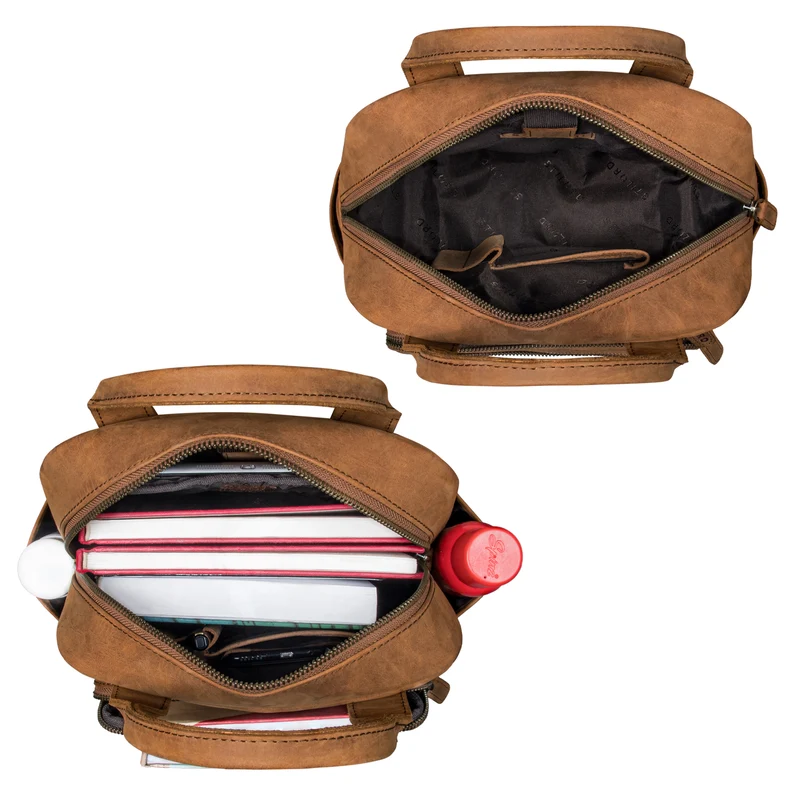 "Zane" Freizeit-Rucksack Damen Leder Mittel-Groß