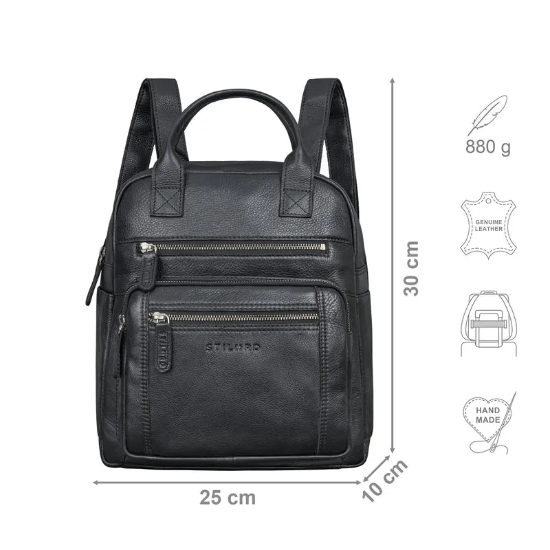 "Zane" Freizeit-Rucksack Damen Leder Mittel-Groß