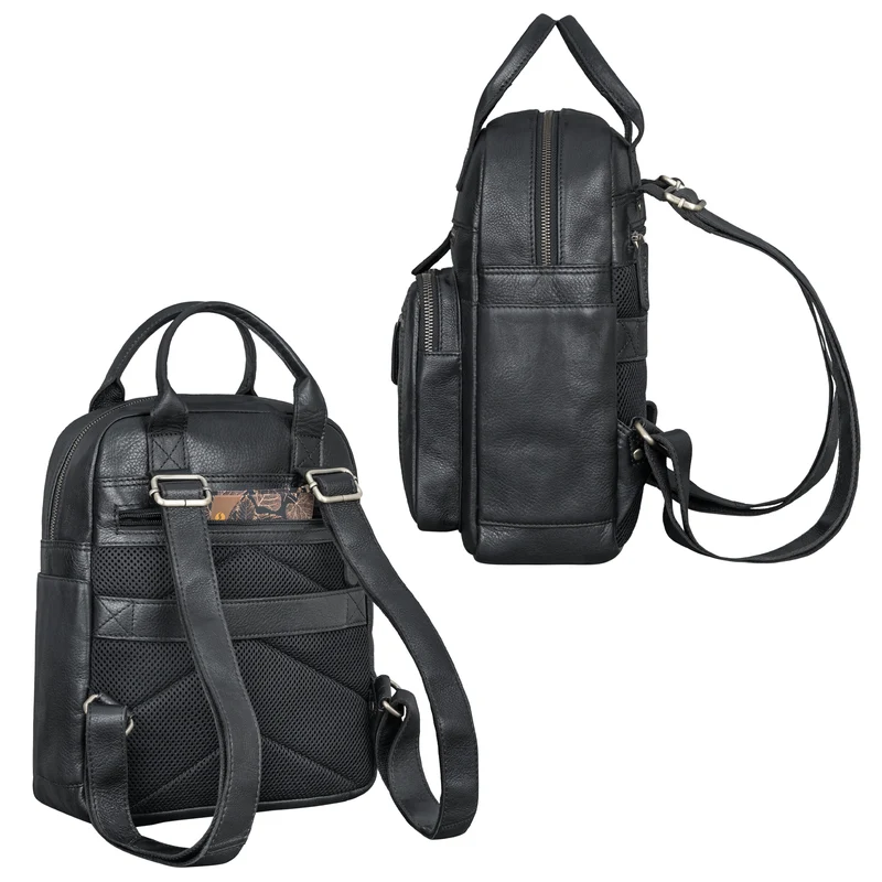 "Zane" Freizeit-Rucksack Damen Leder Mittel-Groß