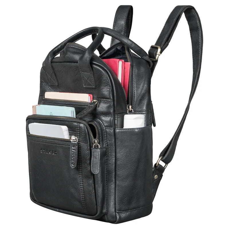 "Zane" Freizeit-Rucksack Damen Leder Mittel-Groß