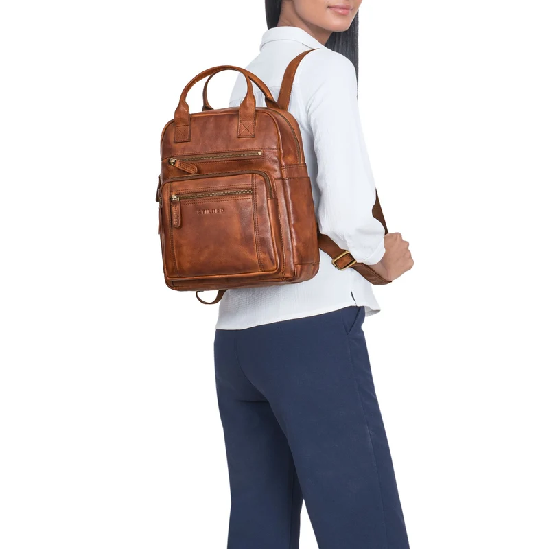 "Zane" Freizeit-Rucksack Damen Leder Mittel-Groß