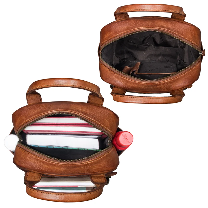 "Zane" Freizeit-Rucksack Damen Leder Mittel-Groß