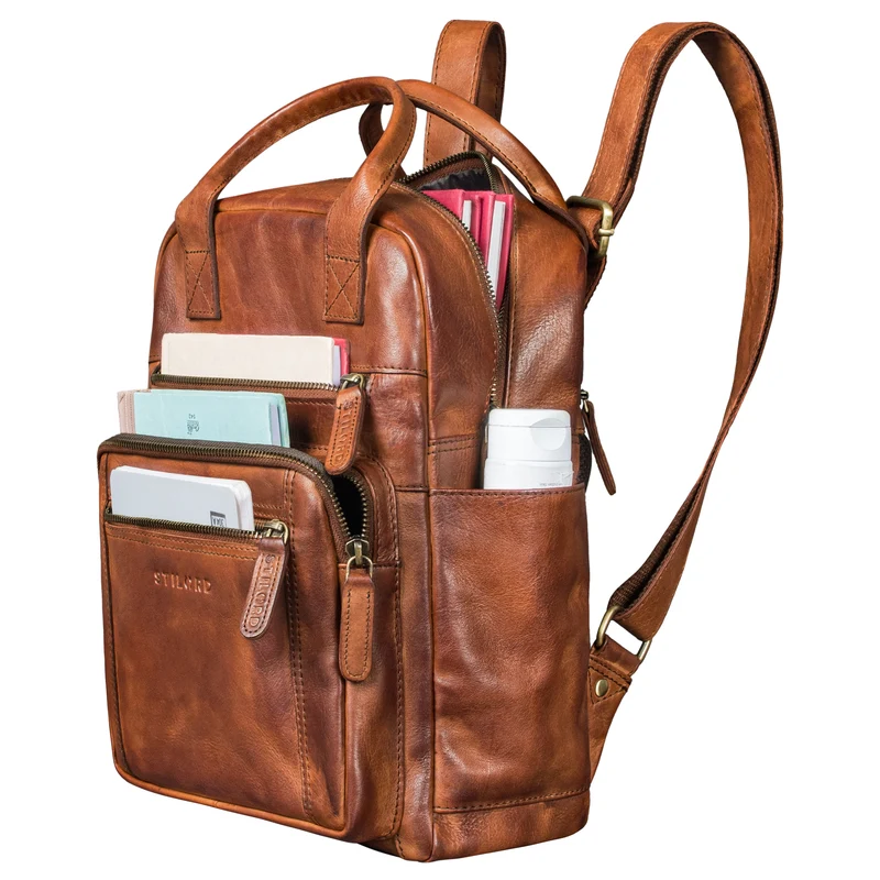 "Zane" Freizeit-Rucksack Damen Leder Mittel-Groß