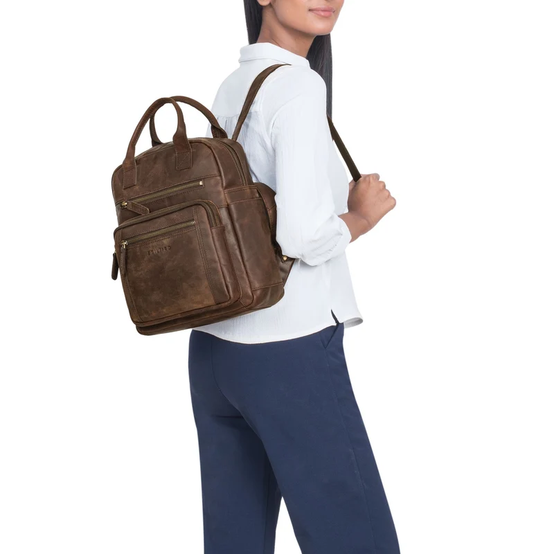 "Zane" Freizeit-Rucksack Damen Leder Mittel-Groß