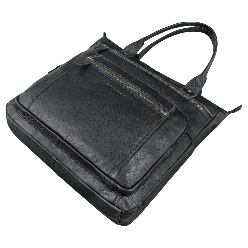"Bonnie" Große Handtasche Damen Leder Shopper mit vielen Fächern