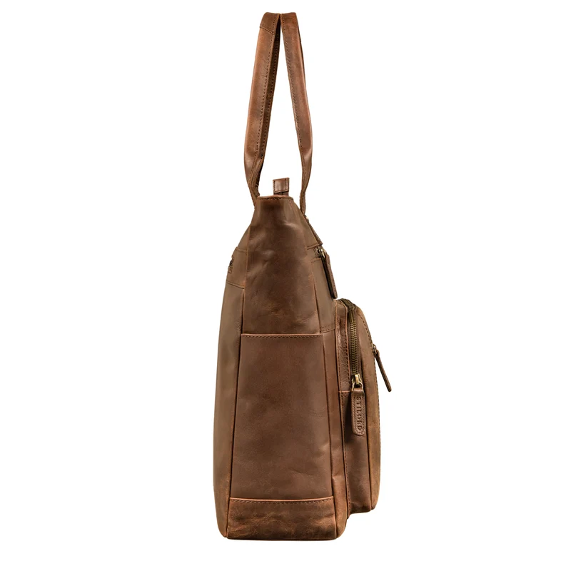 "Bonnie" Große Handtasche Damen Leder Shopper mit vielen Fächern