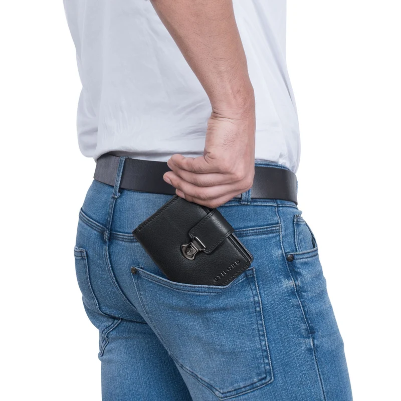 "Reese" Elegante Geldbörse mit RFID Schutz Damen Herren Echtleder