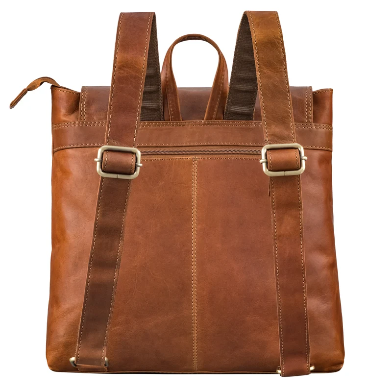 "Niva" Damen Rucksack Leder Laptop bis 13 Zoll