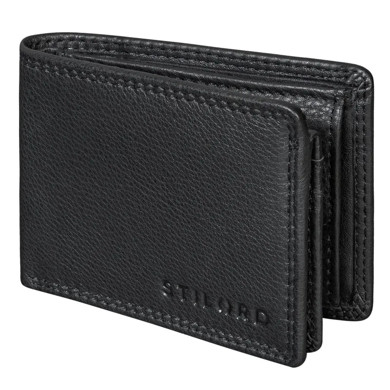 "Matteo" Herren Mini Portemonnaie Leder mit Münzfach – RFID Schutz