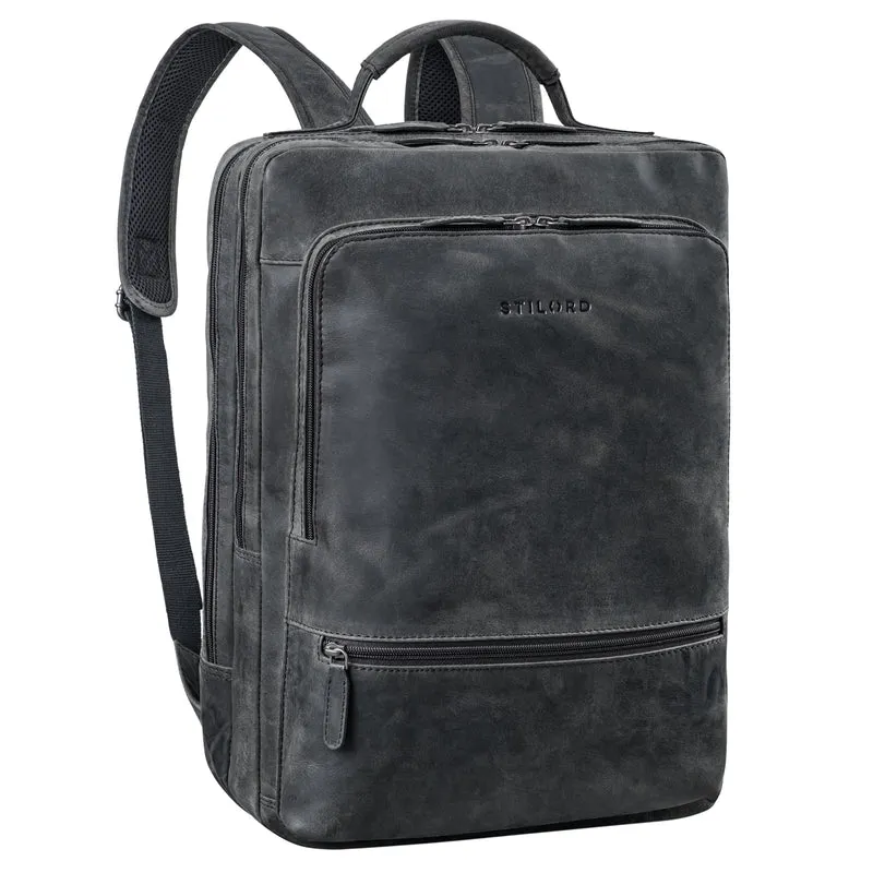 "Christian" XL Business-Rucksack Herren & Damen Leder Laptop 15 - 17,3"