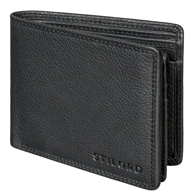 "Edgar" Geldbörse Herren Leder RFID Schutz Bifold in Geschenkbox