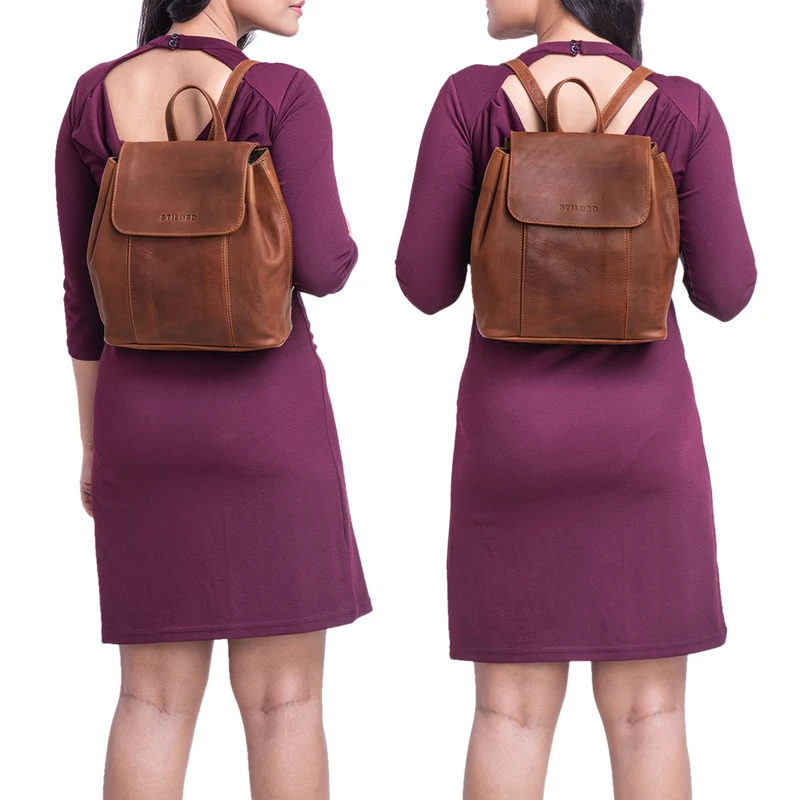 B-WARE "Fiona" Daypack Rucksack Damen Leder