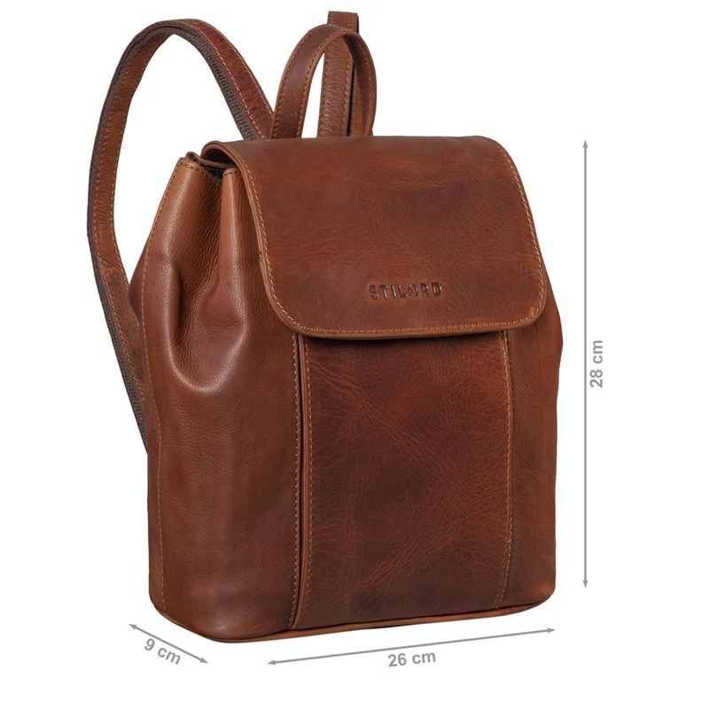 B-WARE "Fiona" Daypack Rucksack Damen Leder
