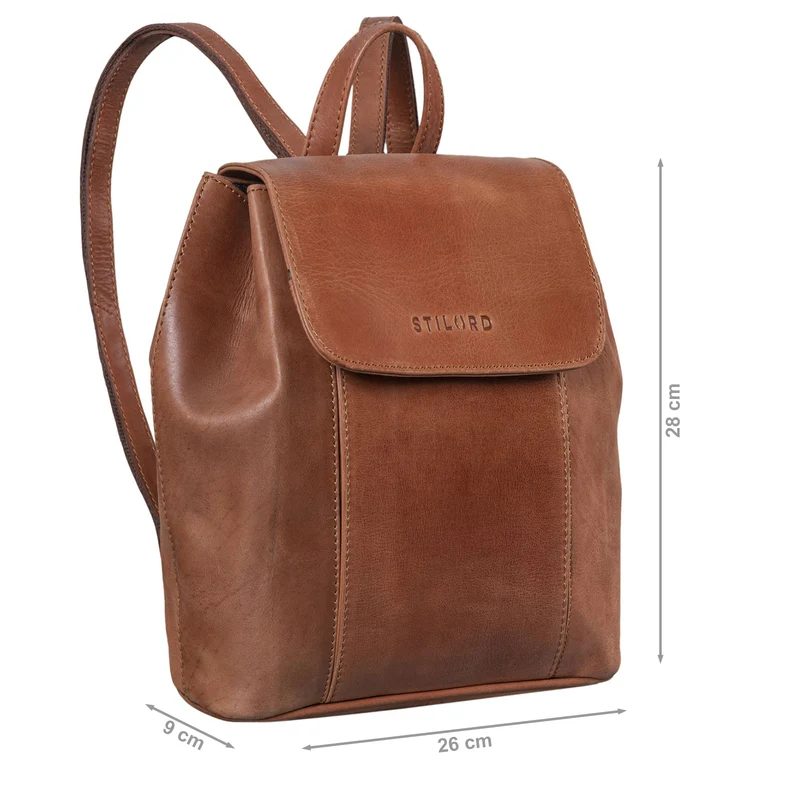 B-WARE "Fiona" Daypack Rucksack Damen Leder