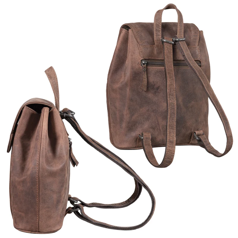 B-WARE "Fiona" Daypack Rucksack Damen Leder