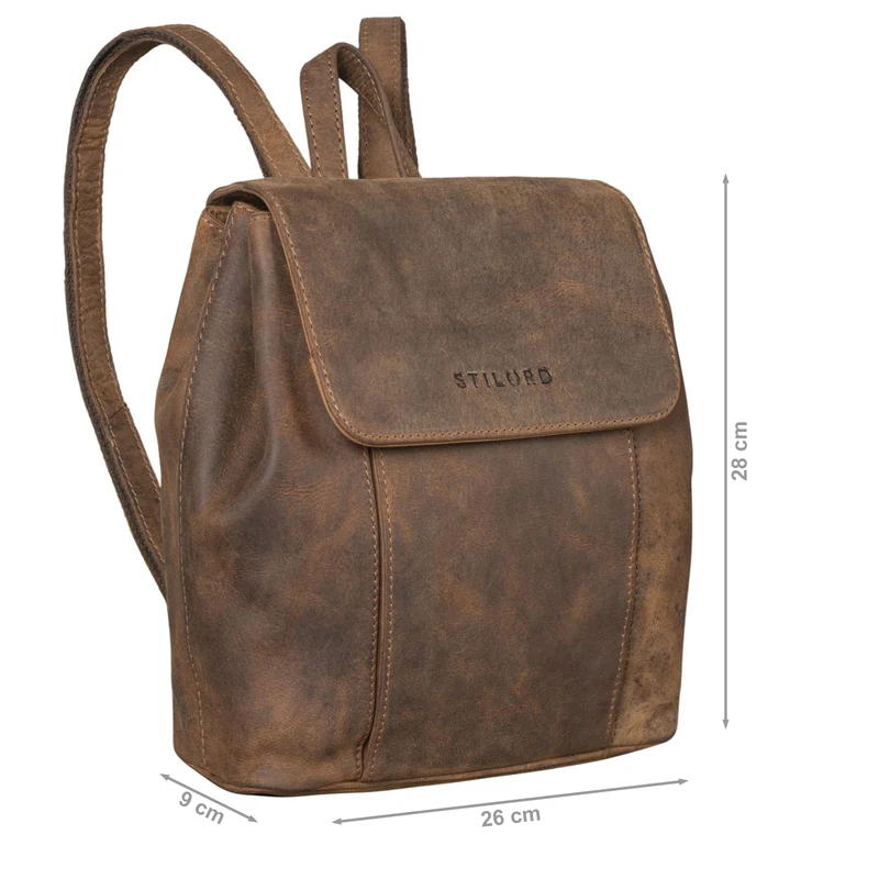 B-WARE "Fiona" Daypack Rucksack Damen Leder
