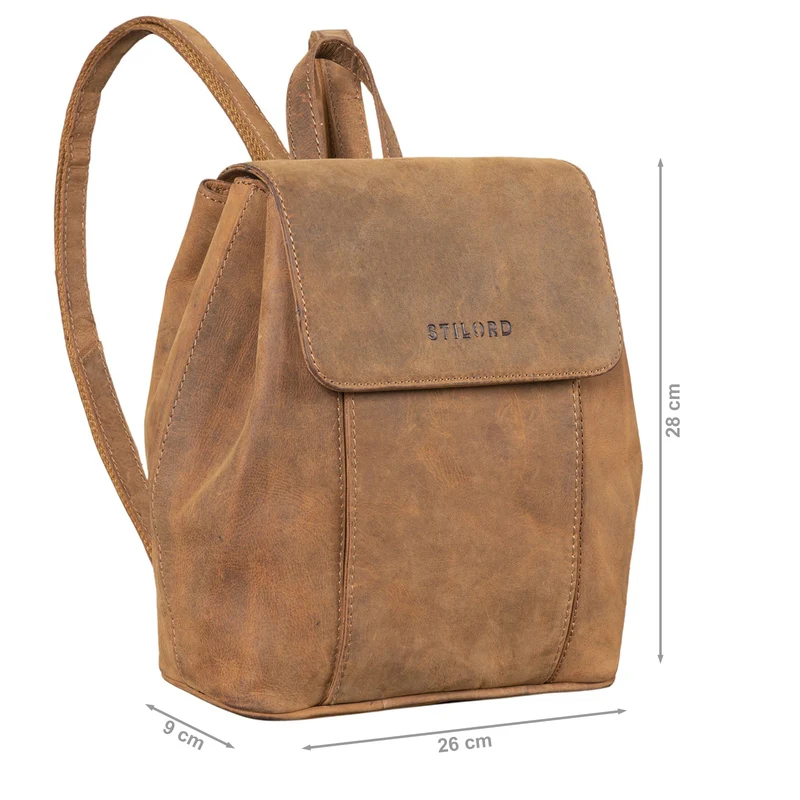 B-WARE "Fiona" Daypack Rucksack Damen Leder
