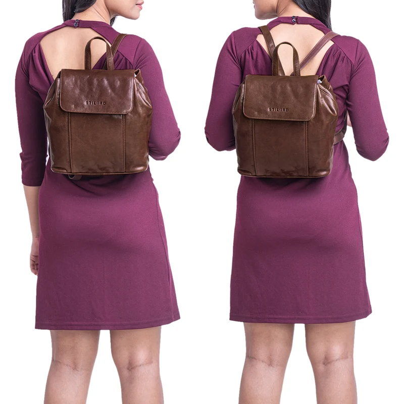 B-WARE "Fiona" Daypack Rucksack Damen Leder
