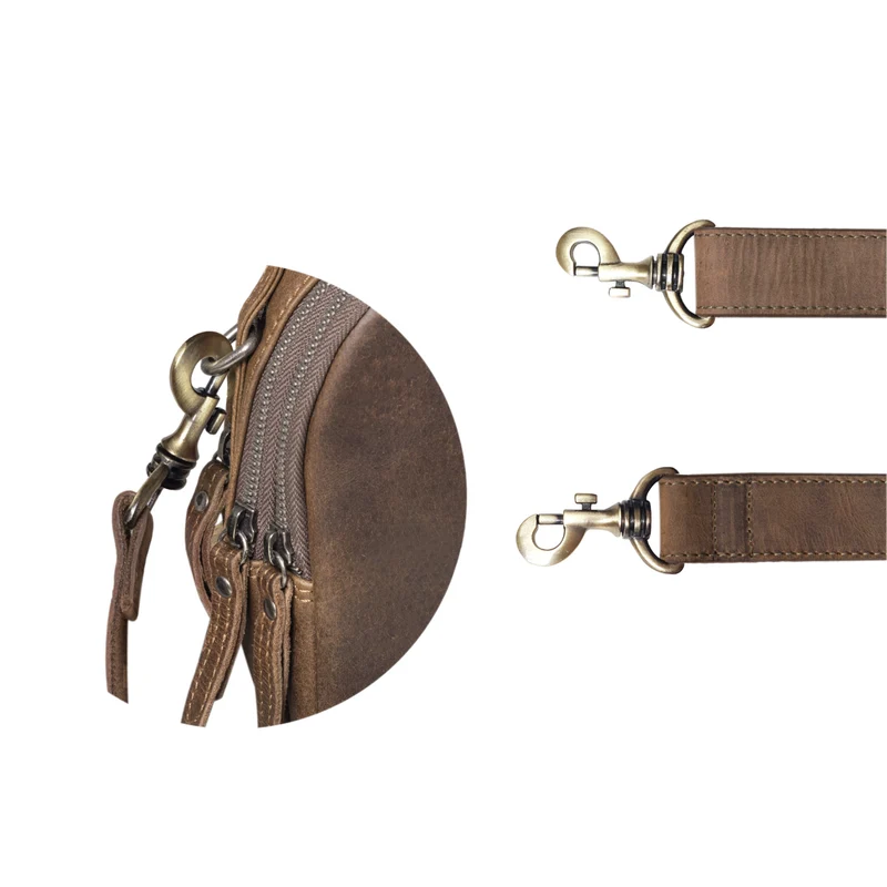 B-WARE Taschengurt Leder ohne Polster Vintage