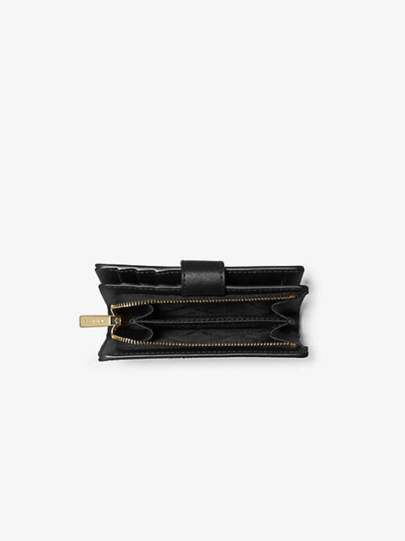 Michael Kors mittelgroße Geldbörse Crossgrain Leder