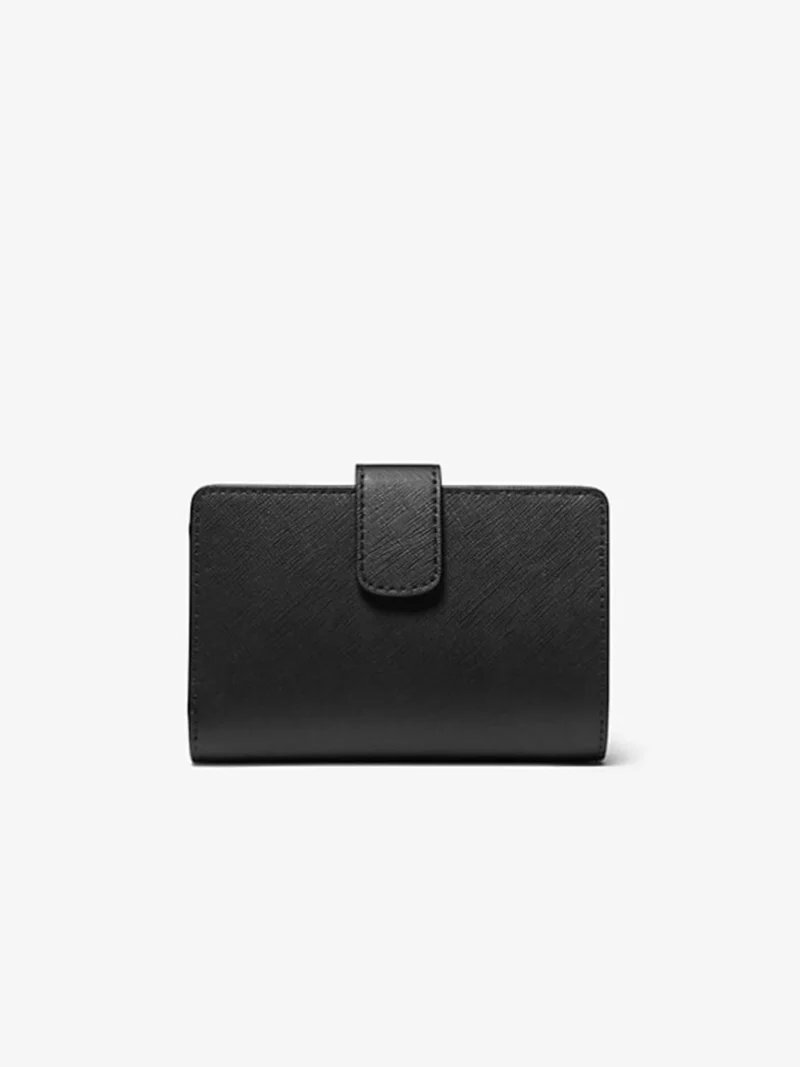 Michael Kors mittelgroße Geldbörse Crossgrain Leder