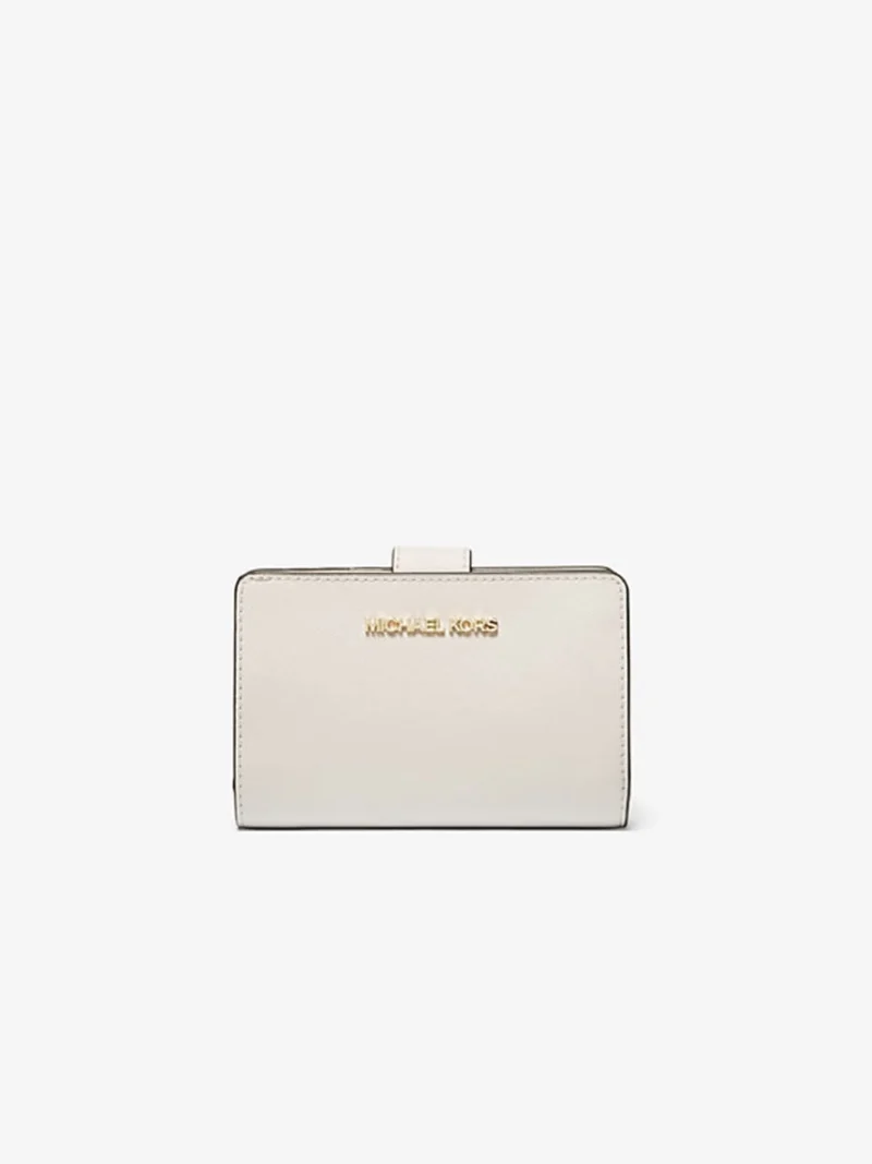 Michael Kors mittelgroße Geldbörse Crossgrain Leder
