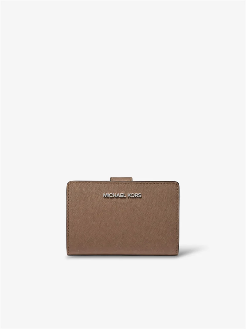 Michael Kors mittelgroße Geldbörse Crossgrain Leder